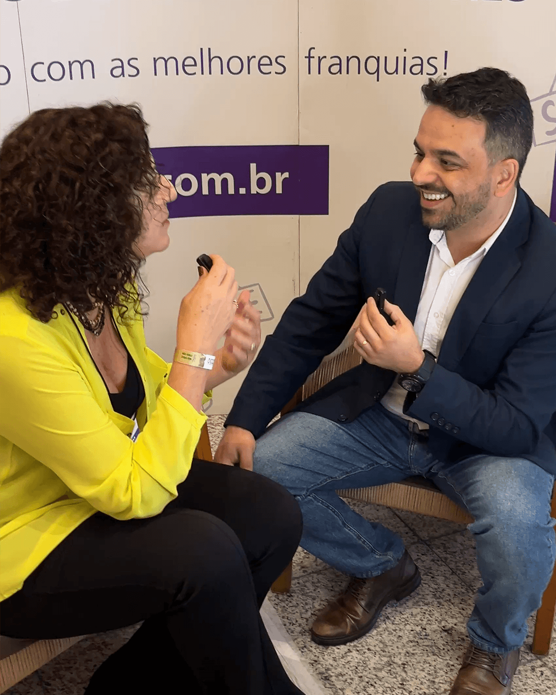 Douglas Oliveira em conversa em evento